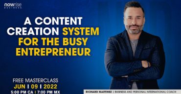 A content creation system for the busy entrepreneur with richard martinez