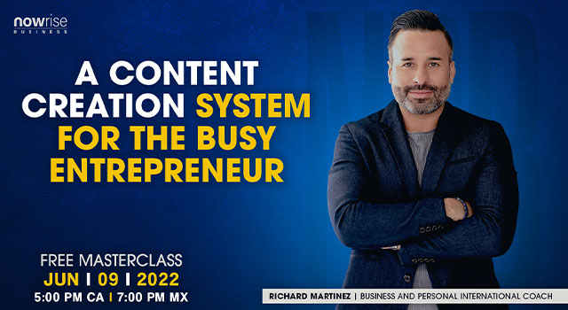 A content creation system for the busy entrepreneur with richard martinez